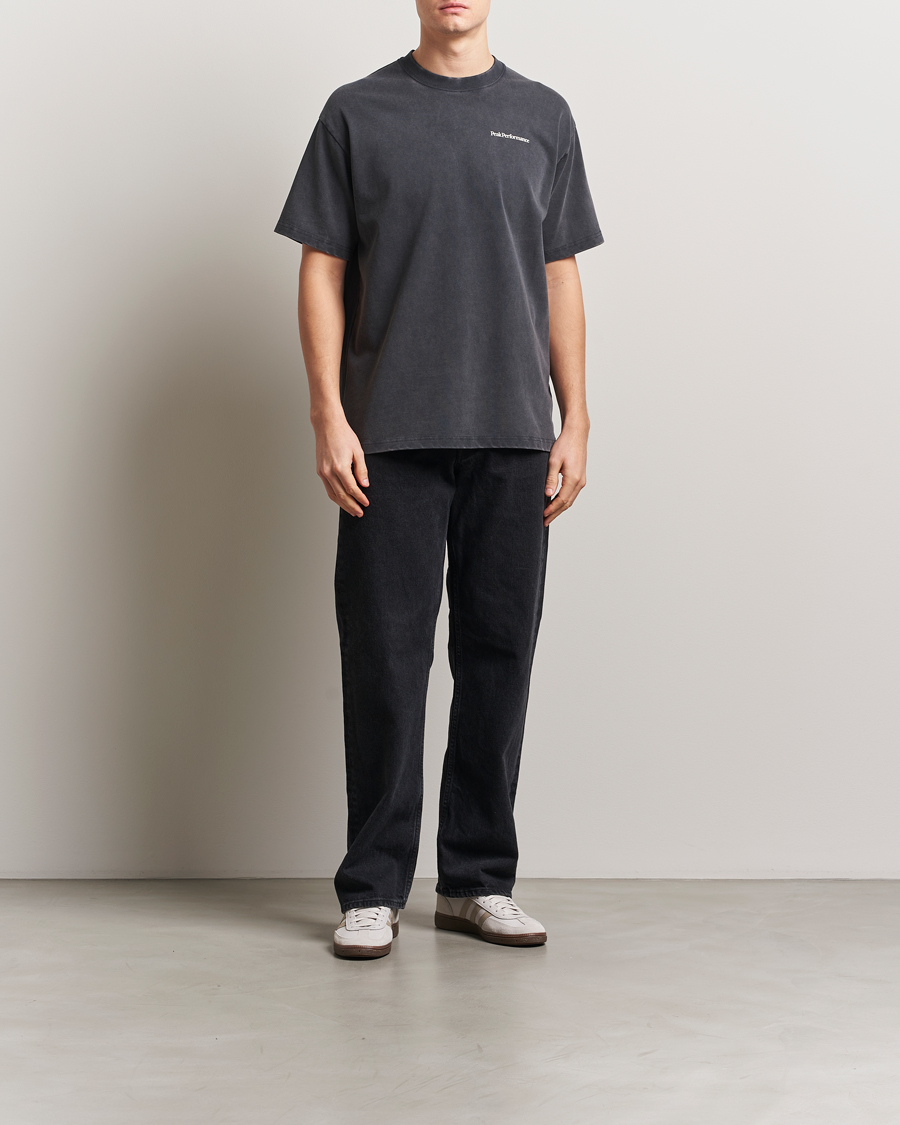Herr | T-Shirts | Peak Performance | Graphic Crew Neck T-Shirt Black