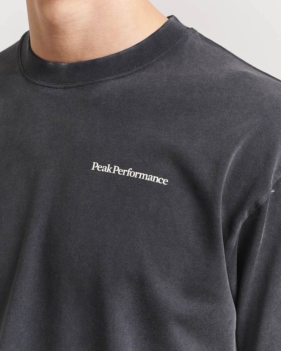 Herr | T-Shirts | Peak Performance | Graphic Crew Neck T-Shirt Black