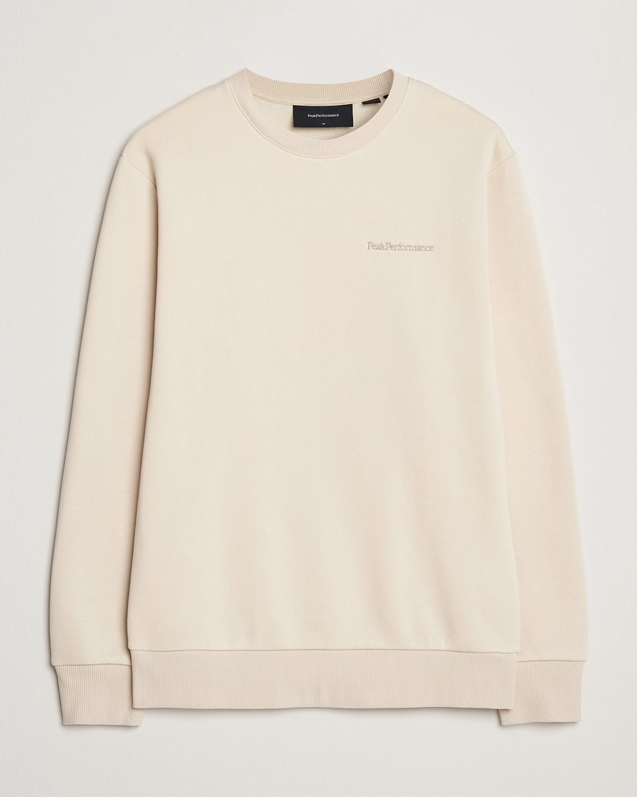 Herr | Tröjor | Peak Performance | Original Crew Neck Sweatshirt Sand Fog
