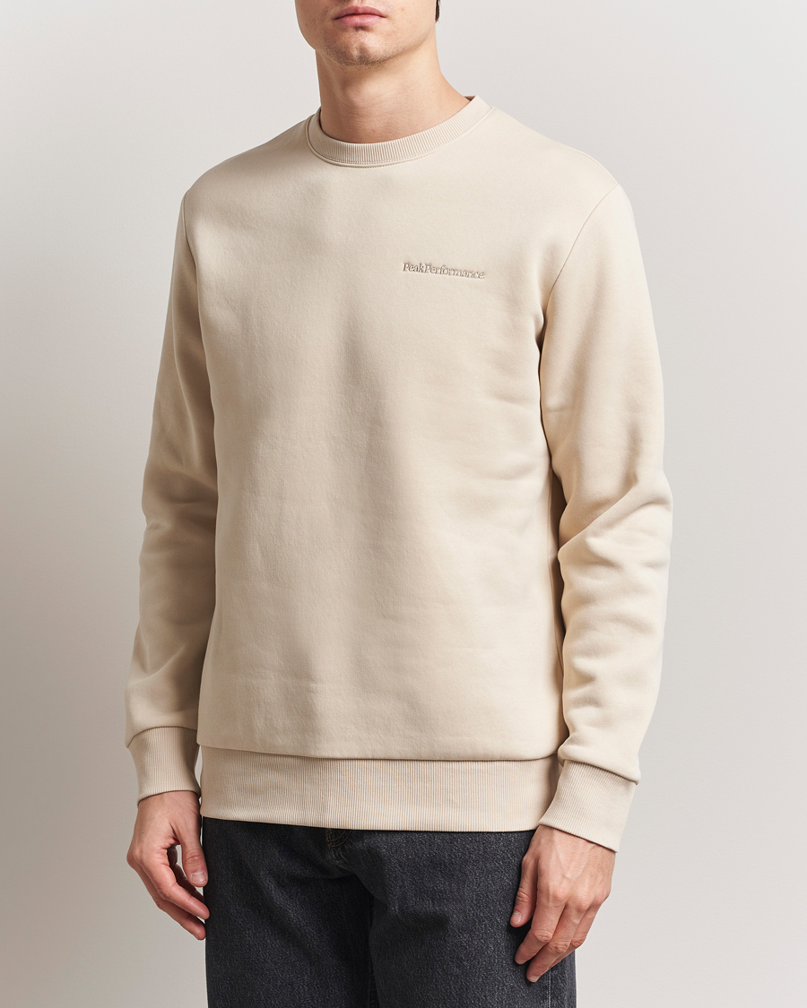 Herr | Tröjor | Peak Performance | Original Crew Neck Sweatshirt Sand Fog