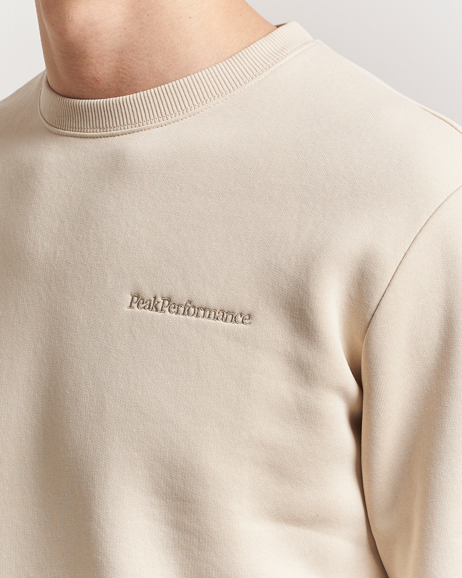 Herr | Tröjor | Peak Performance | Original Crew Neck Sweatshirt Sand Fog