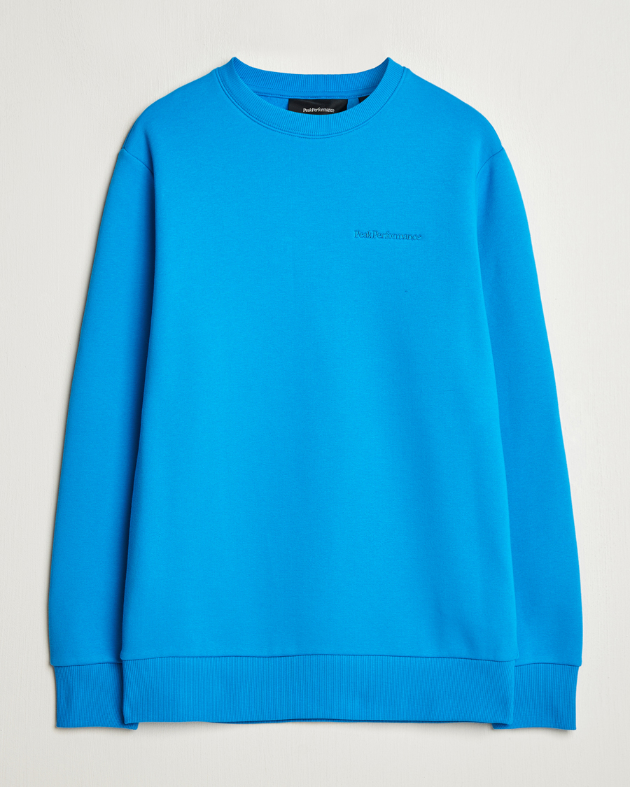 Herr | Tröjor | Peak Performance | Original Crew Neck Sweatshirt Brilliant Blue