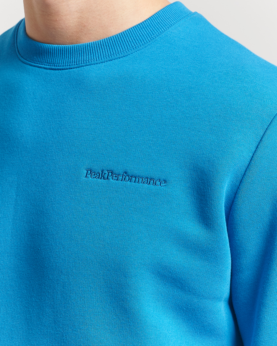 Herr | Tröjor | Peak Performance | Original Crew Neck Sweatshirt Brilliant Blue
