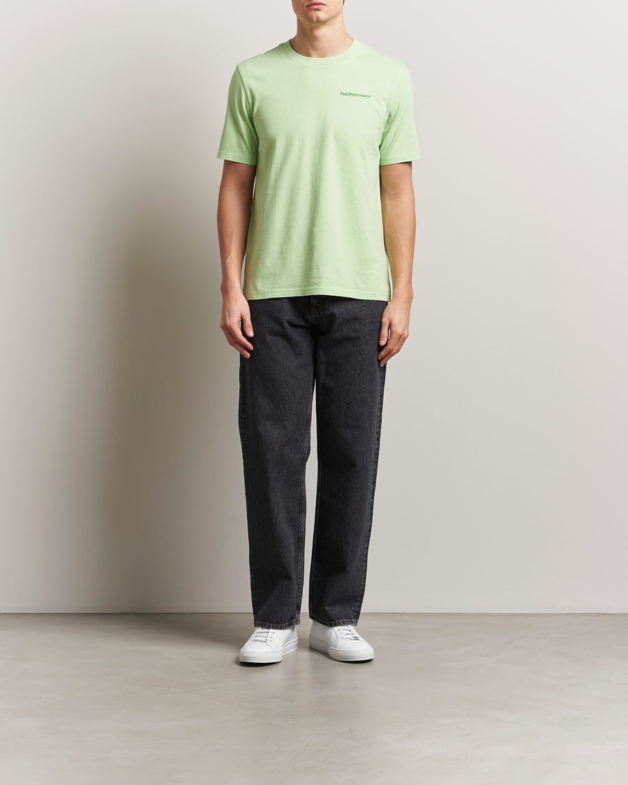 Herr | T-Shirts | Peak Performance | Original Crew Neck T-Shirt Vivid Green