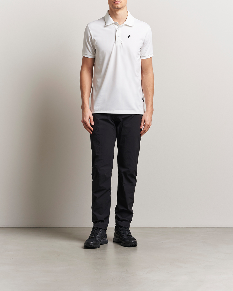 Herr | Pikéer | Peak Performance | Vespar Performance Polo White