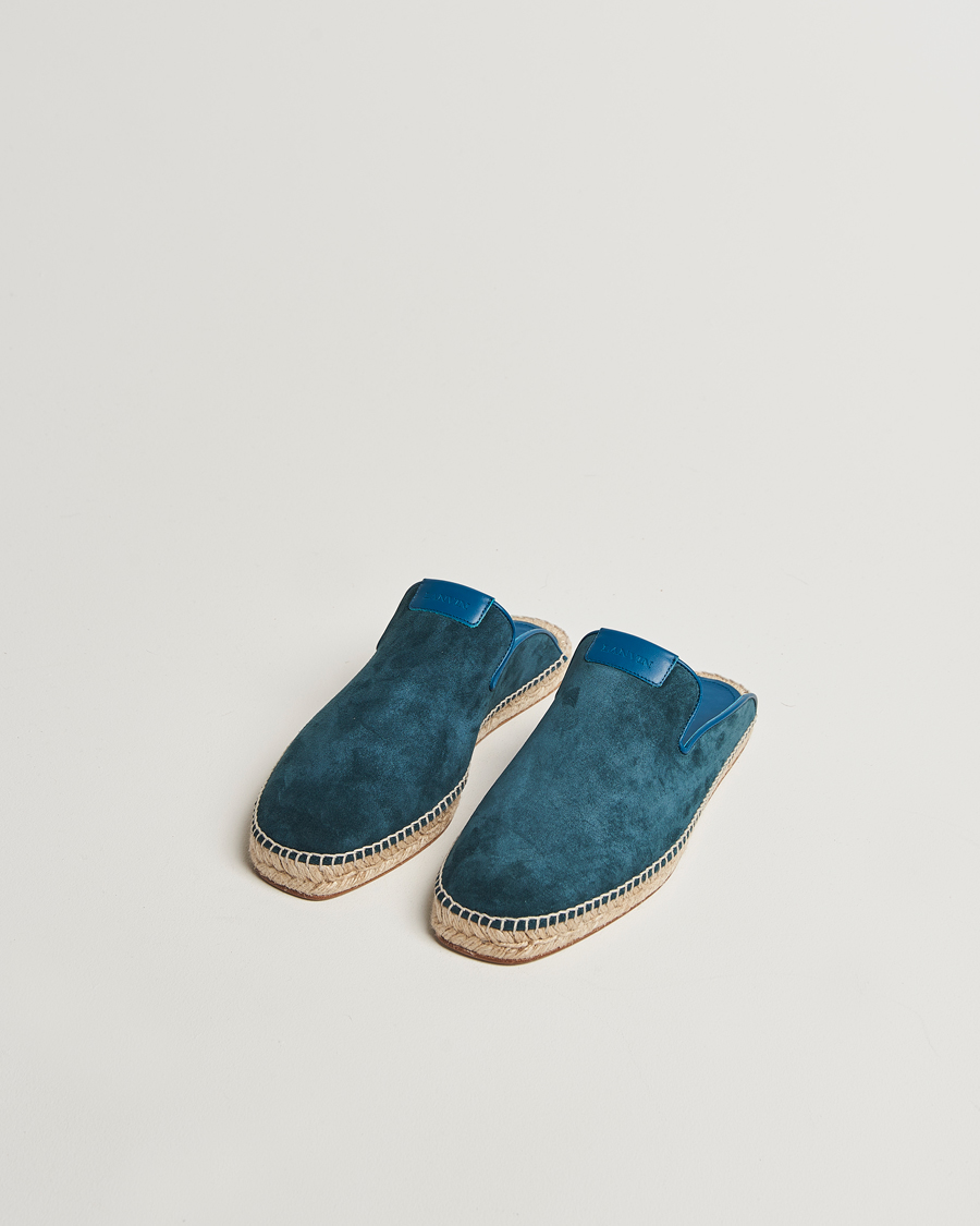 Herr | Lanvin Espadrilles Petrol Blue | Lanvin | Espadrilles Petrol Blue