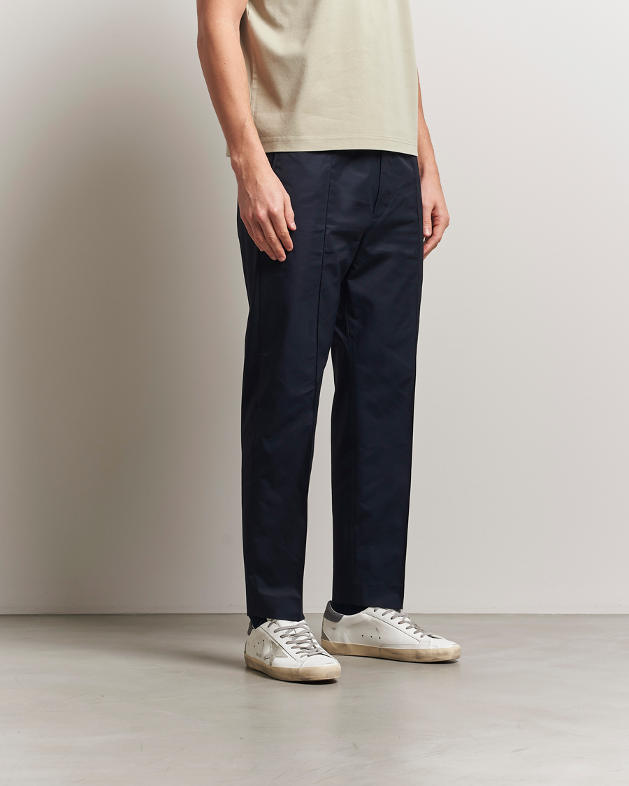 Herr | Byxor | Lanvin | Elasticated Waist Trousers Navy