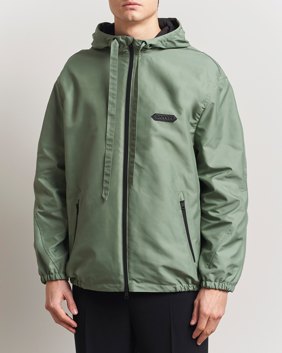 Herr | Jackor | Lanvin | Hooded Windbreaker Sage Green