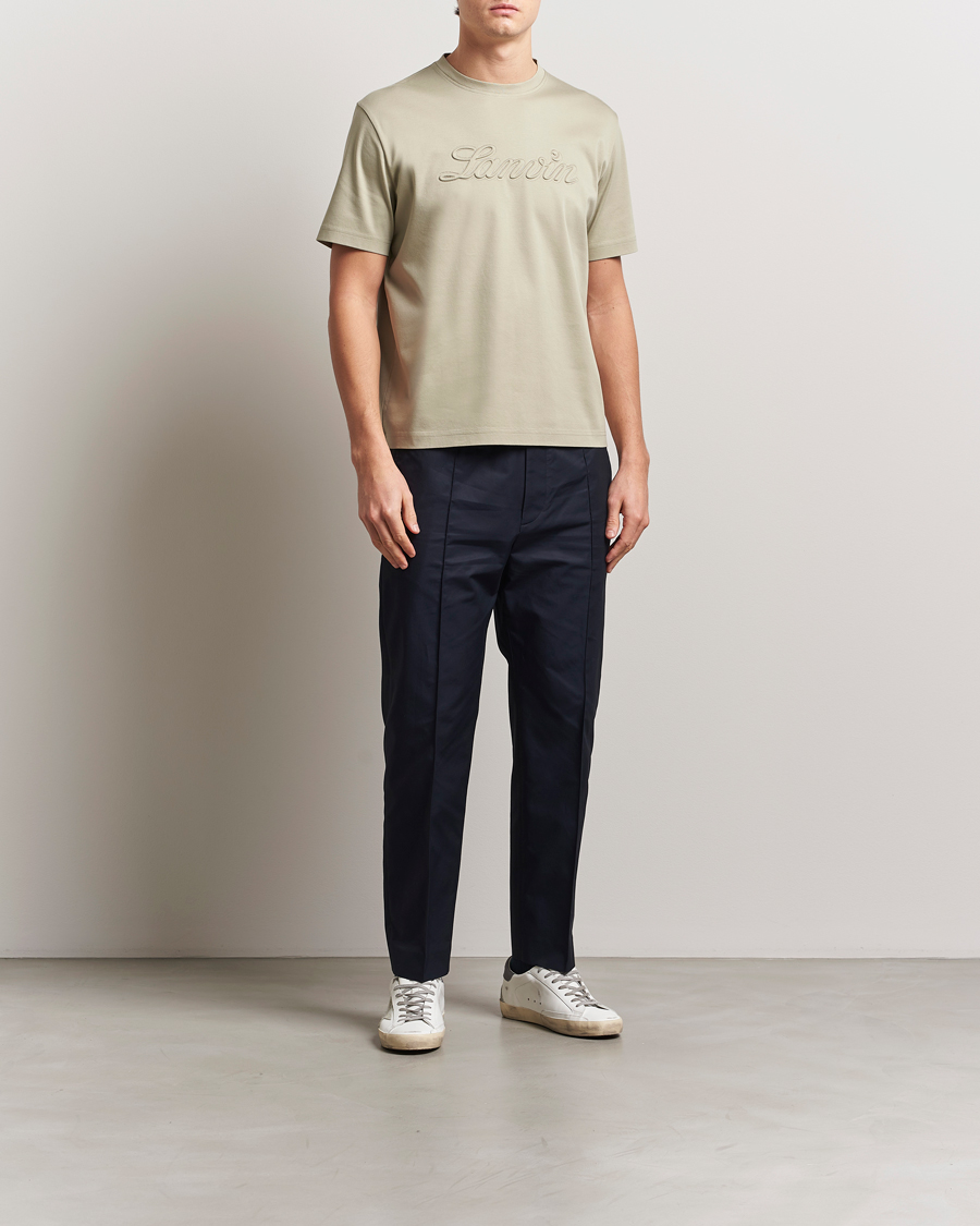 Herr | T-Shirts | Lanvin | Debossed Script T-Shirt Lin