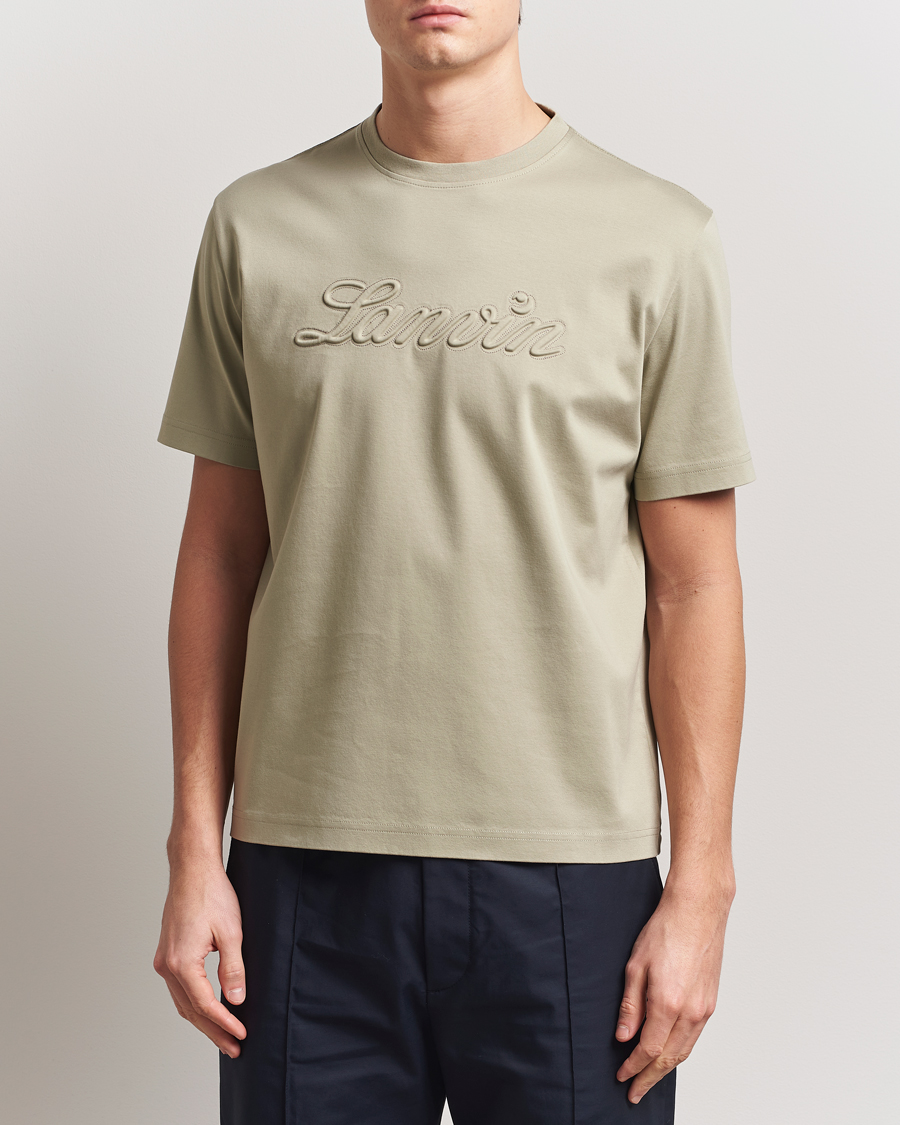 Herr | T-Shirts | Lanvin | Debossed Script T-Shirt Lin