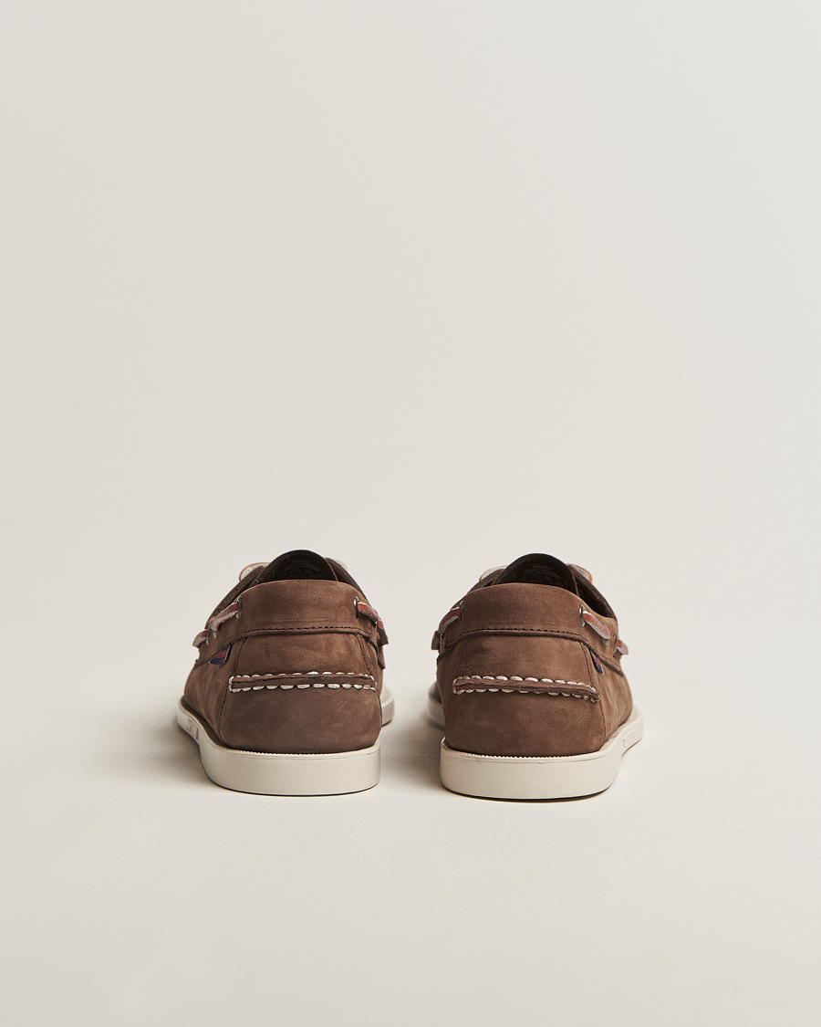 Herr | Seglarskor | Sebago | Docksides Portland Nubuck Boat Shoe Dark Brown