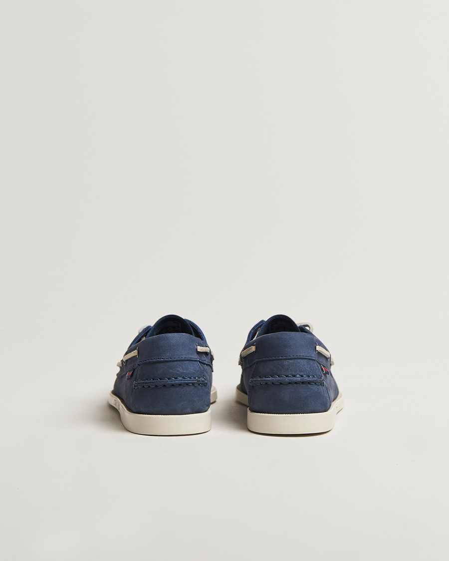 Herr | Seglarskor | Sebago | Docksides Portland Nubuck Boat Shoe Blue Navy