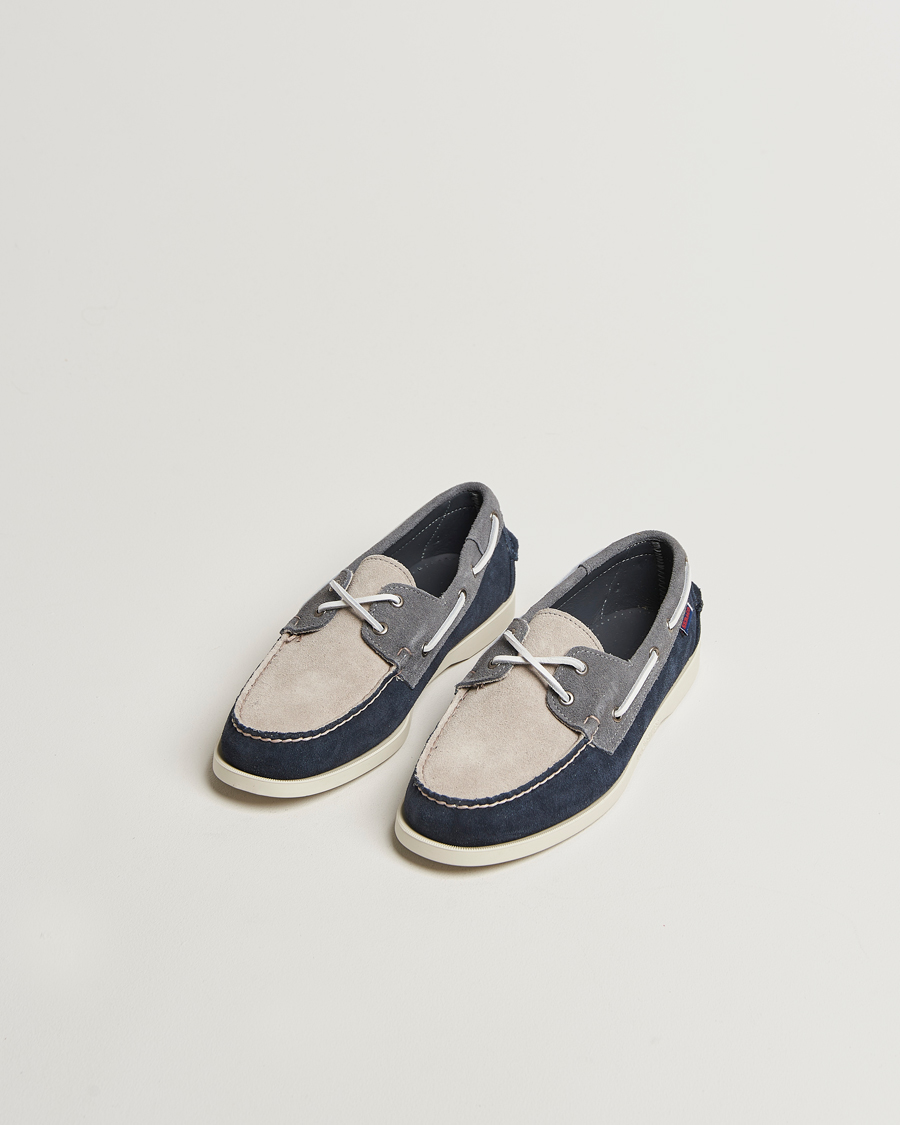 Herr | Seglarskor | Sebago | Docksides Portland Jib Boat Shoe Navy/Grey