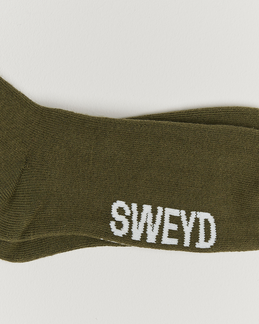 Herr | Underkläder | Sweyd | Cotton Cabin Socks Army Green