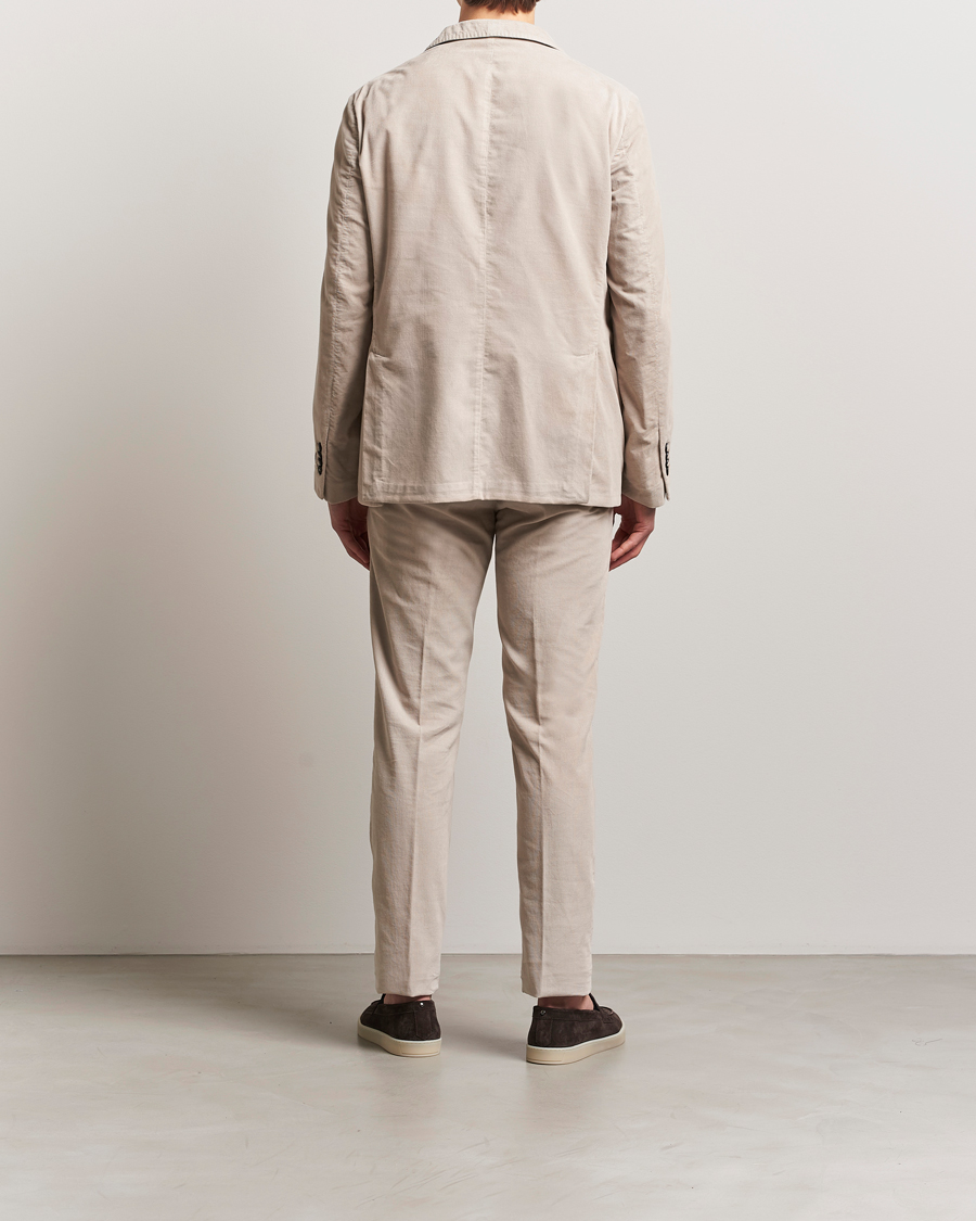 Herr | Kostymer | Massimo Alba | Sloop Baby Corduroy Suit Beige
