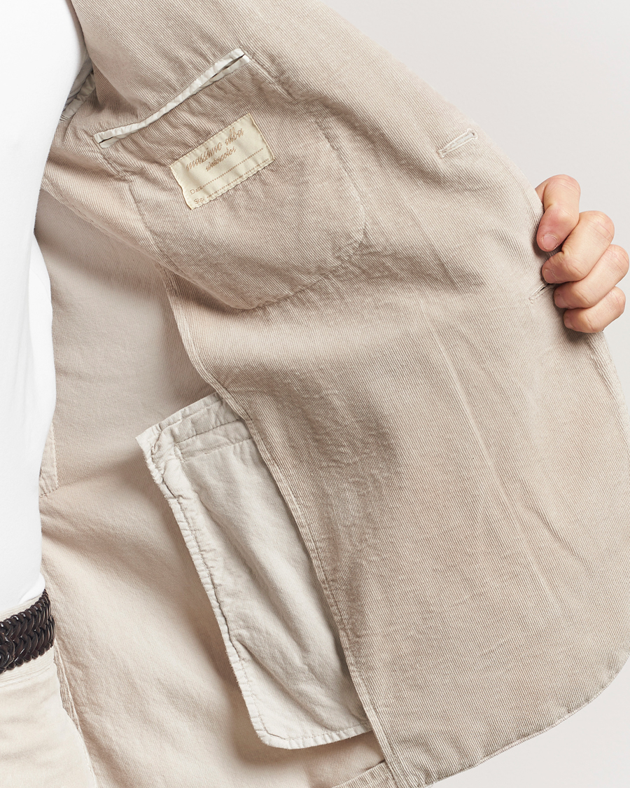 Herr | Kostymer | Massimo Alba | Sloop Baby Corduroy Suit Beige