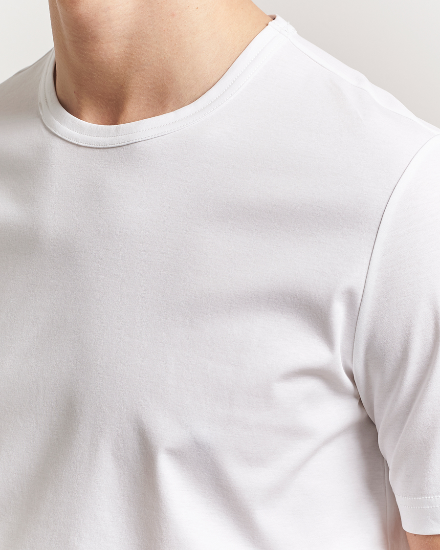 Herr | T-Shirts | Tiger of Sweden | Olaf Mercerized Cotton T-Shirt Pure White