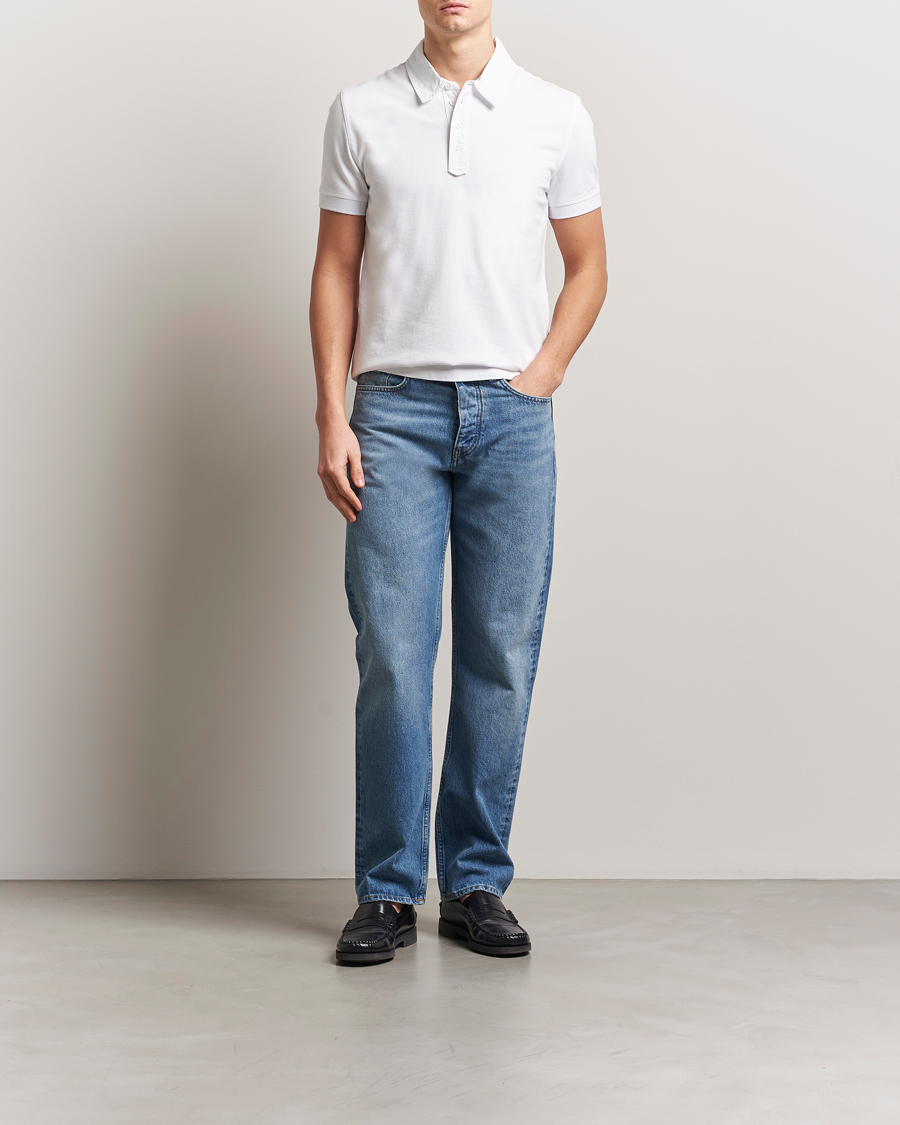 Herr | Pikéer | Tiger of Sweden | Ronen Cotton Polo Pure White