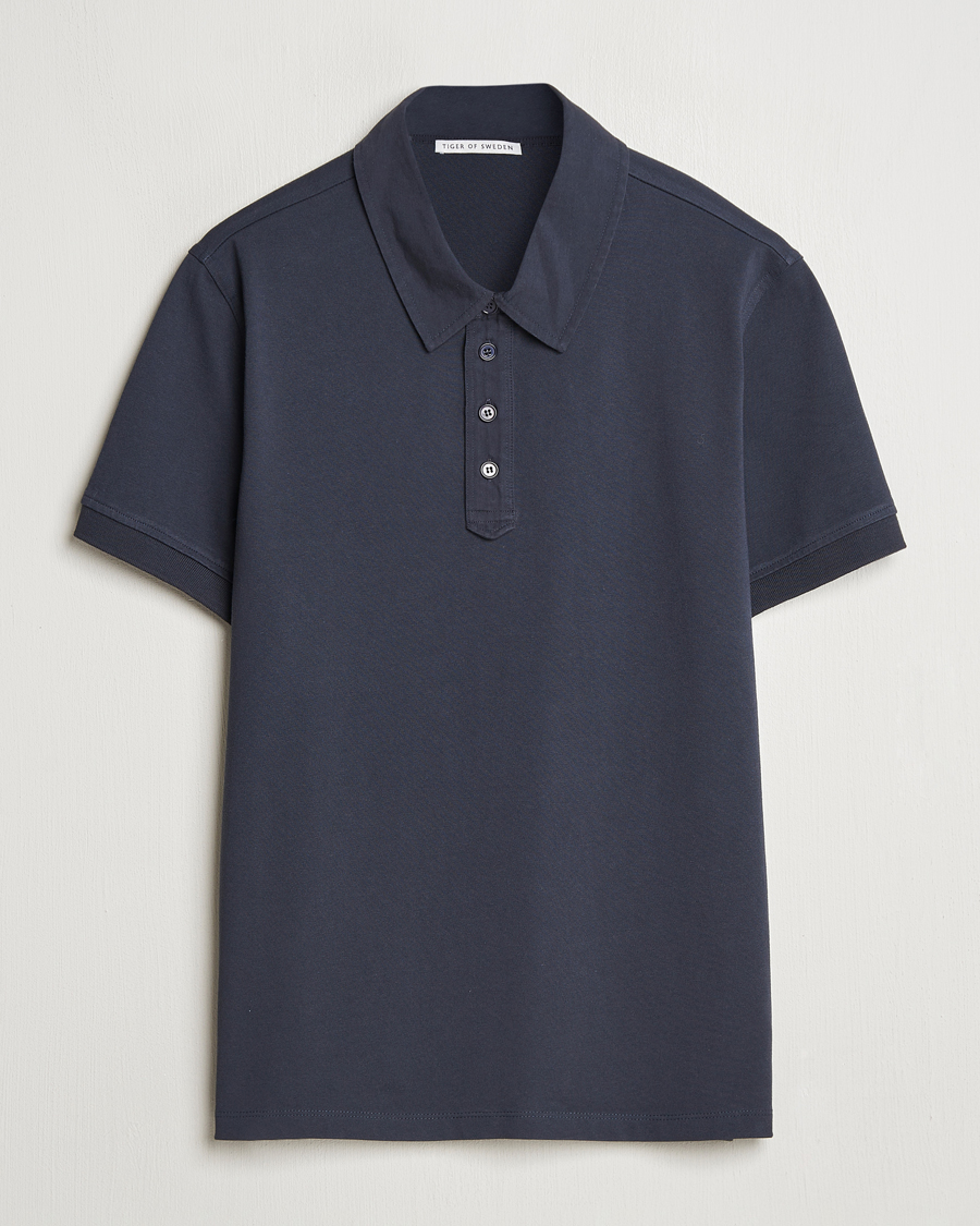 Herr | Pikéer | Tiger of Sweden | Ronen Cotton Polo Light Ink