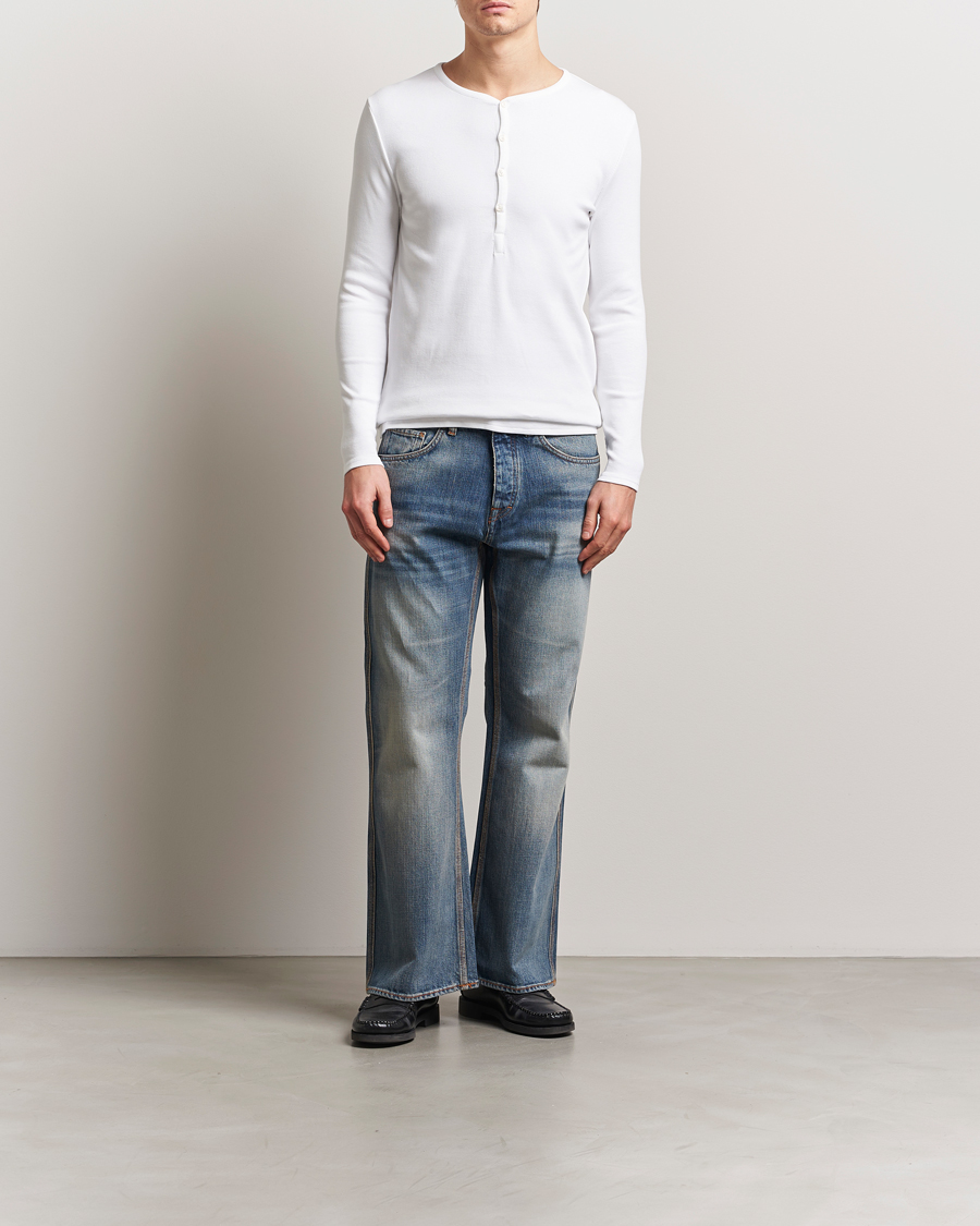 Herr | Tröjor | Tiger of Sweden | Roye Long Sleeve Henley Pure White