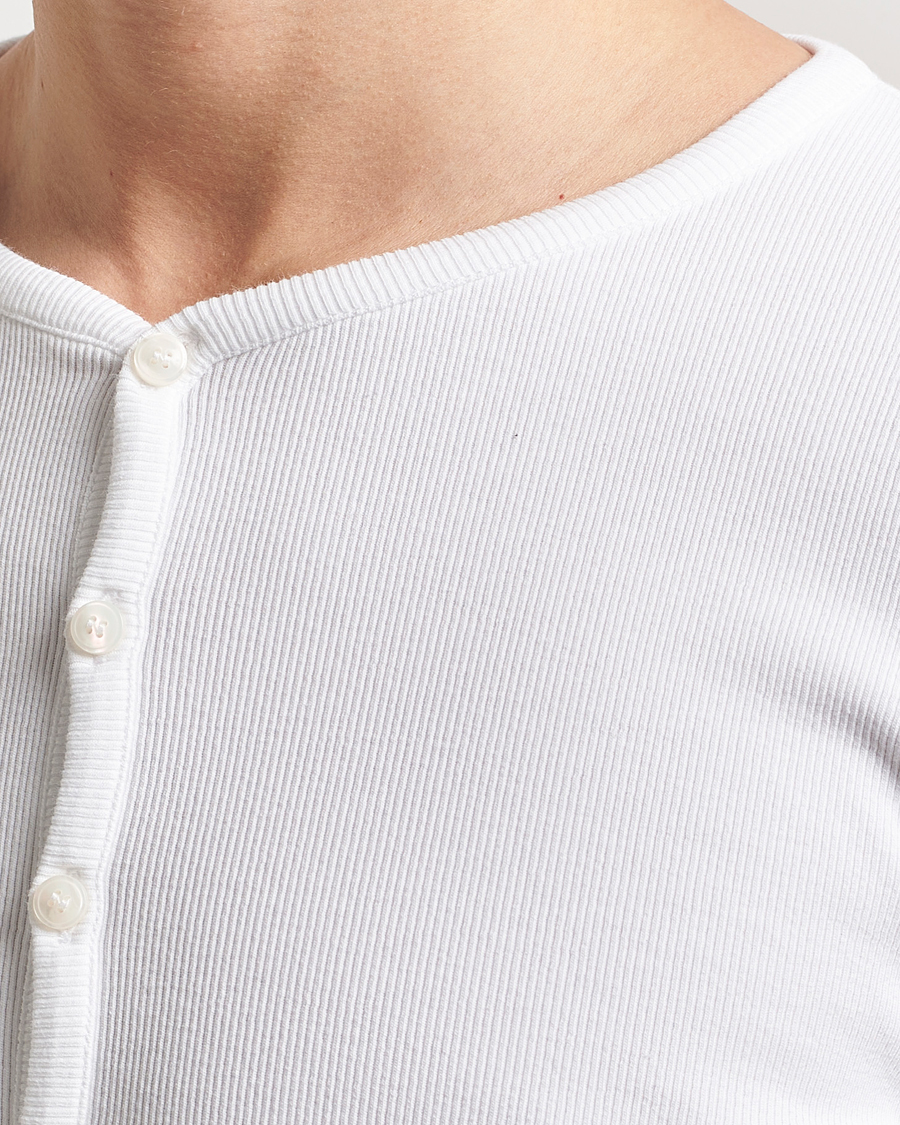 Herr | Tröjor | Tiger of Sweden | Roye Long Sleeve Henley Pure White