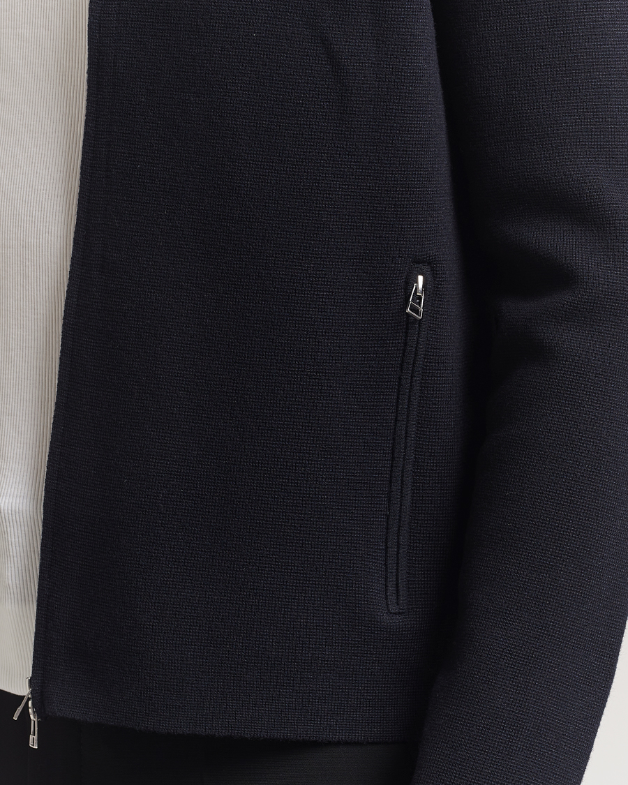 Herr | Tröjor | Tiger of Sweden | Celyn Cotton/Wool Full Zip Light Ink