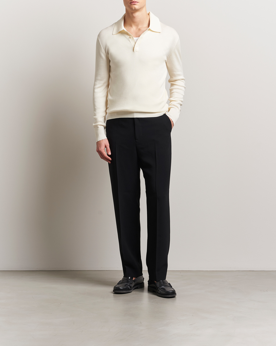 Herr | Tröjor | Tiger of Sweden | Appleton Knitted Polo Fever White