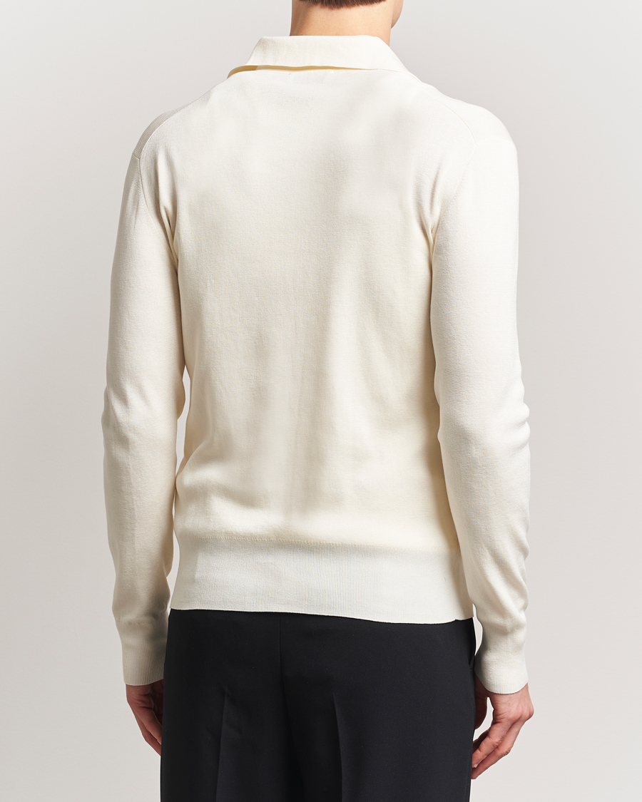 Herr | Tröjor | Tiger of Sweden | Appleton Knitted Polo Fever White
