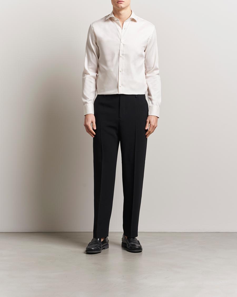 Herr | Skjortor | Tiger of Sweden | Adley Cotton Shirt Soft Beige