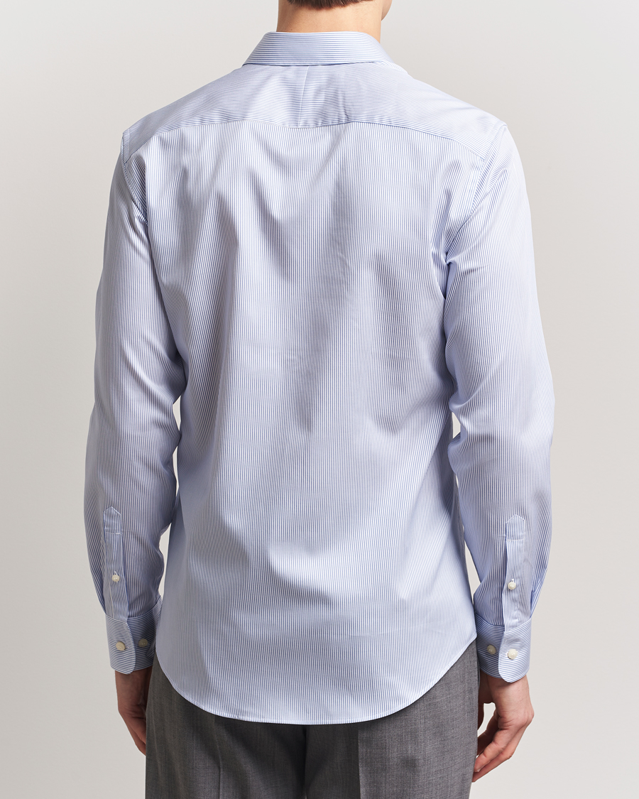 Herr | Skjortor | Tiger of Sweden | Adley Cotton Striped Shirt Blue