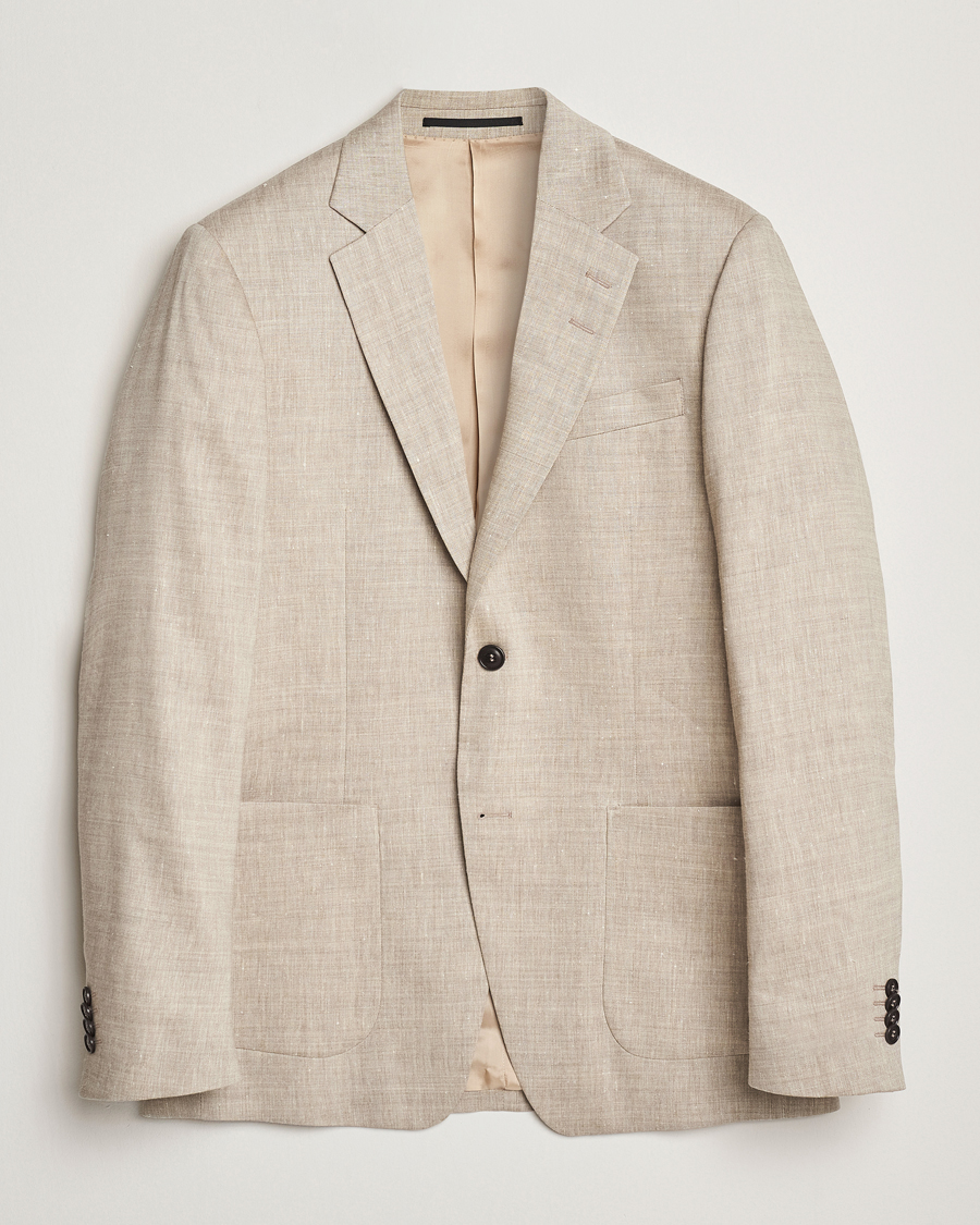 Herr | Kavajer | Tiger of Sweden | Justin Linen/Wool Blazer Soft Latte