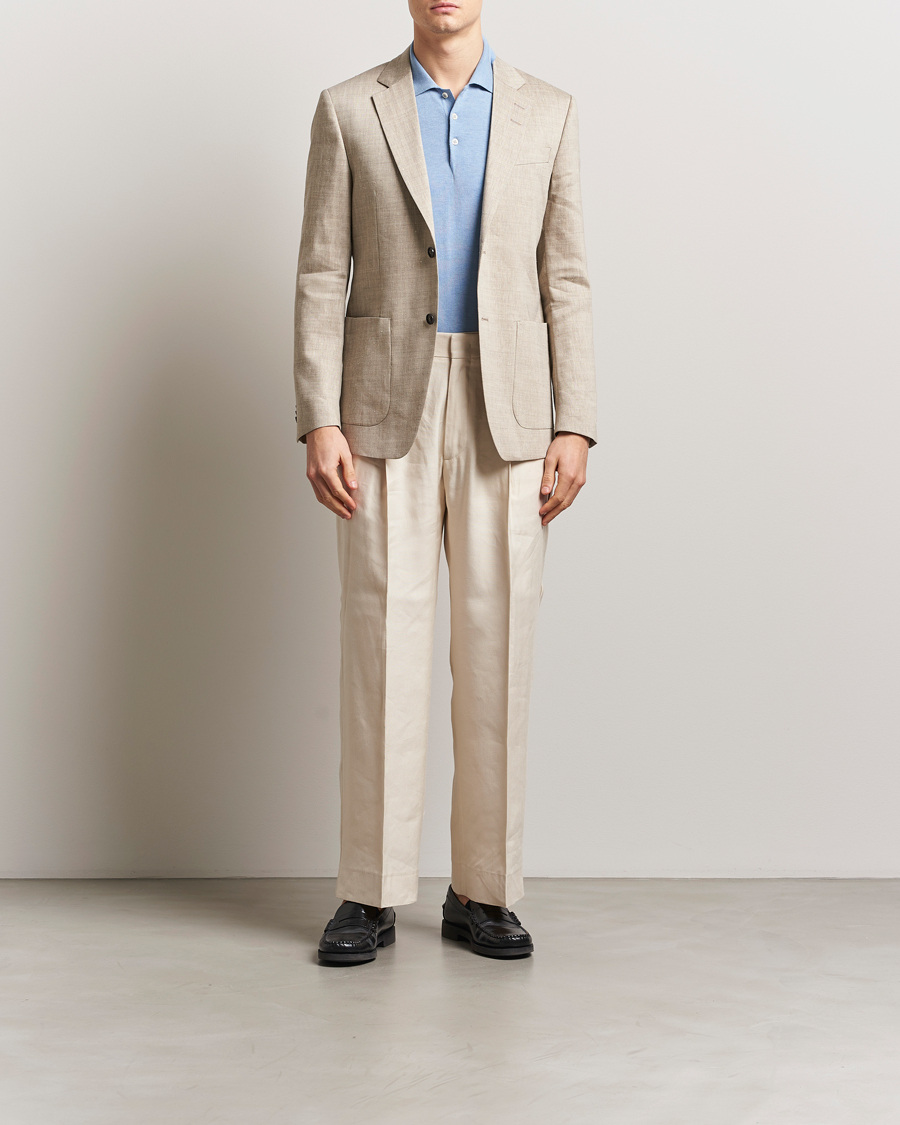 Herr | Kavajer | Tiger of Sweden | Justin Linen/Wool Blazer Soft Latte