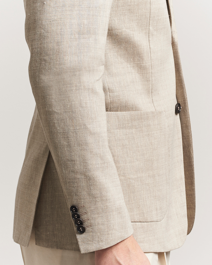 Herr | Kavajer | Tiger of Sweden | Justin Linen/Wool Blazer Soft Latte