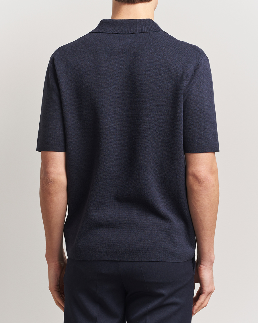 Herr | Pikéer | Tiger of Sweden | Maelon Cotton/Linen Polo Light Ink