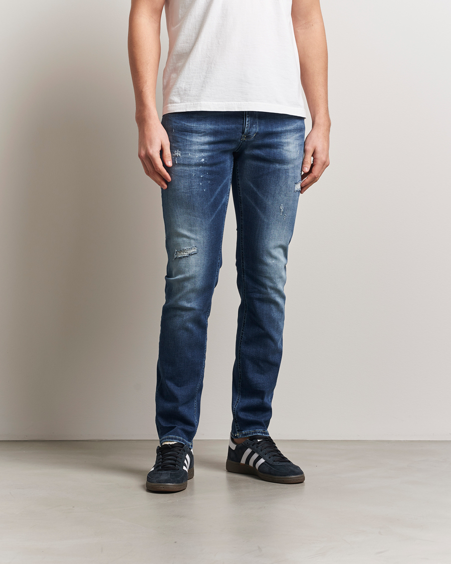 Herr | Jeans | Dondup | George Distressed Jeans Dark Blue