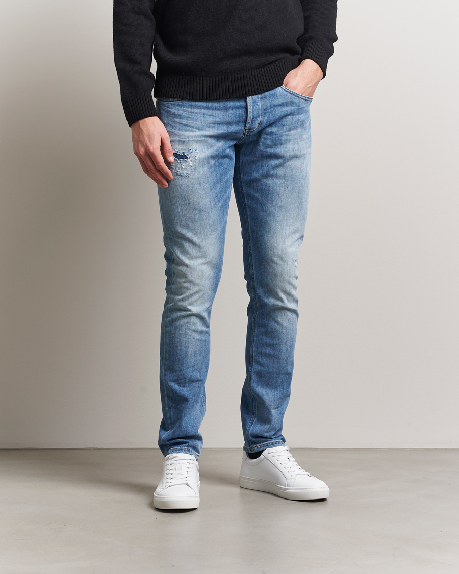 Herr | Jeans | Dondup | George Distressed Jeans Light Blue