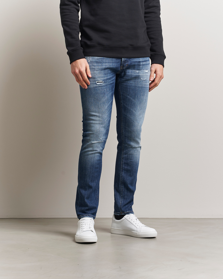 Herr | Jeans | Dondup | George Distressed Jeans Dark Blue