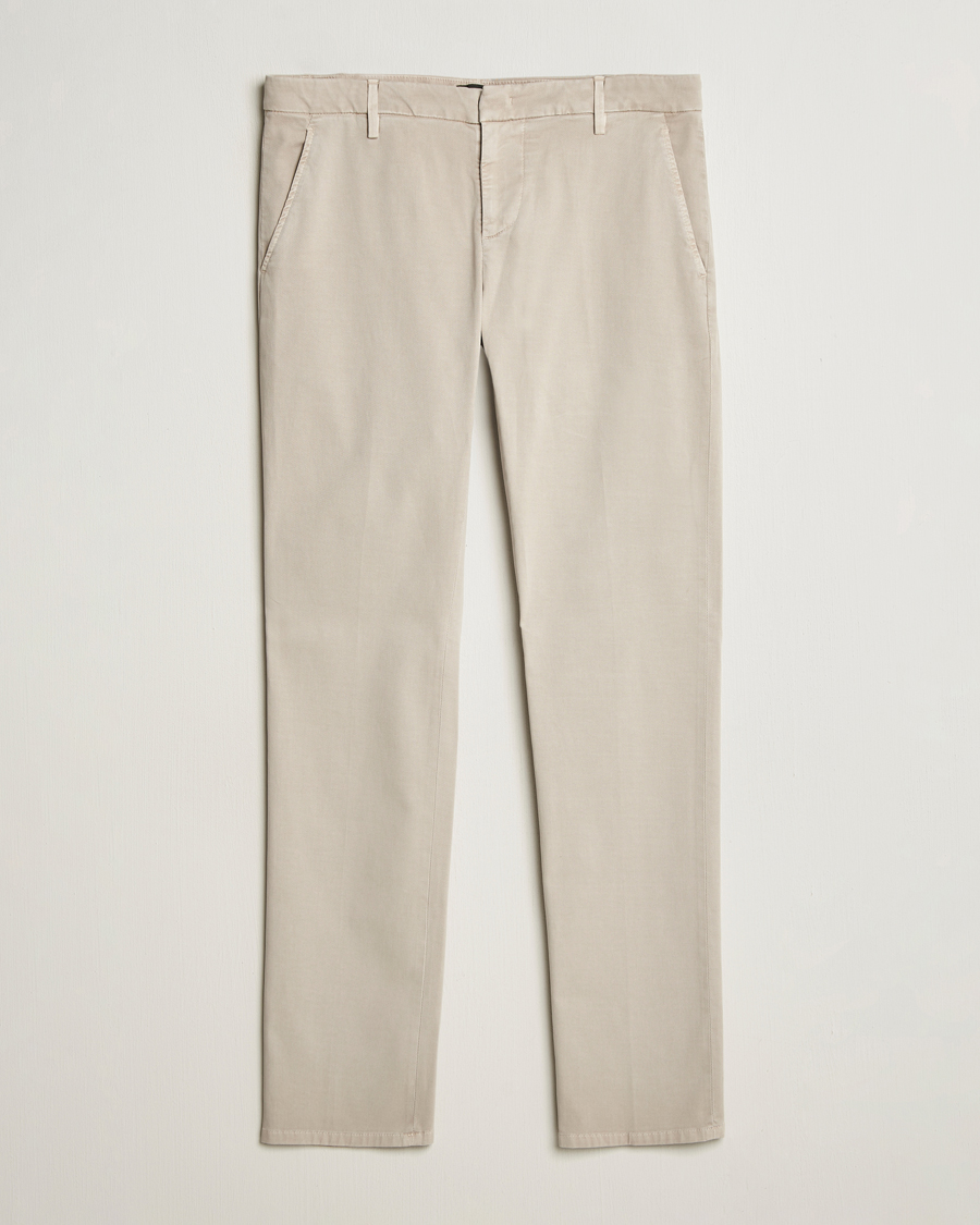 Herr | Byxor | Dondup | Spiritisimo Peached Gabardine Chino Sand