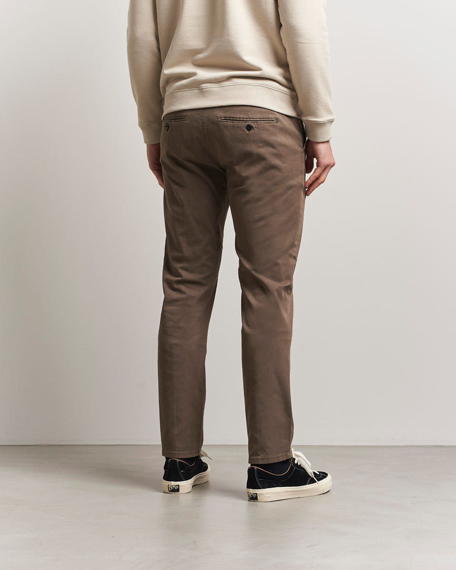 Herr | Byxor | Dondup | Spiritisimo Peached Gabardine Chino Brown