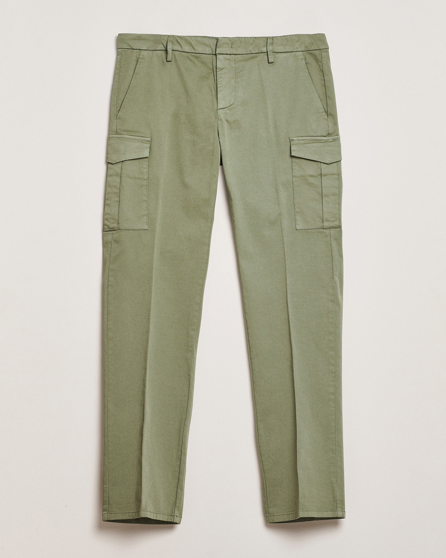 Herr | Byxor | Dondup | Eddie Cargo Pants Green