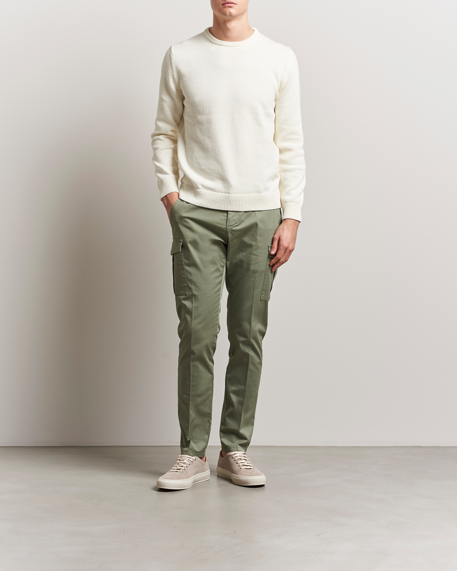 Herr | Byxor | Dondup | Eddie Cargo Pants Green