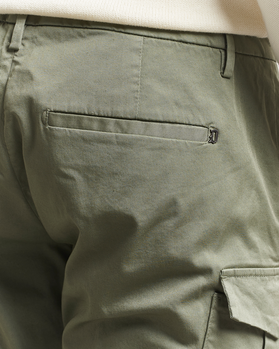 Herr | Byxor | Dondup | Eddie Cargo Pants Green