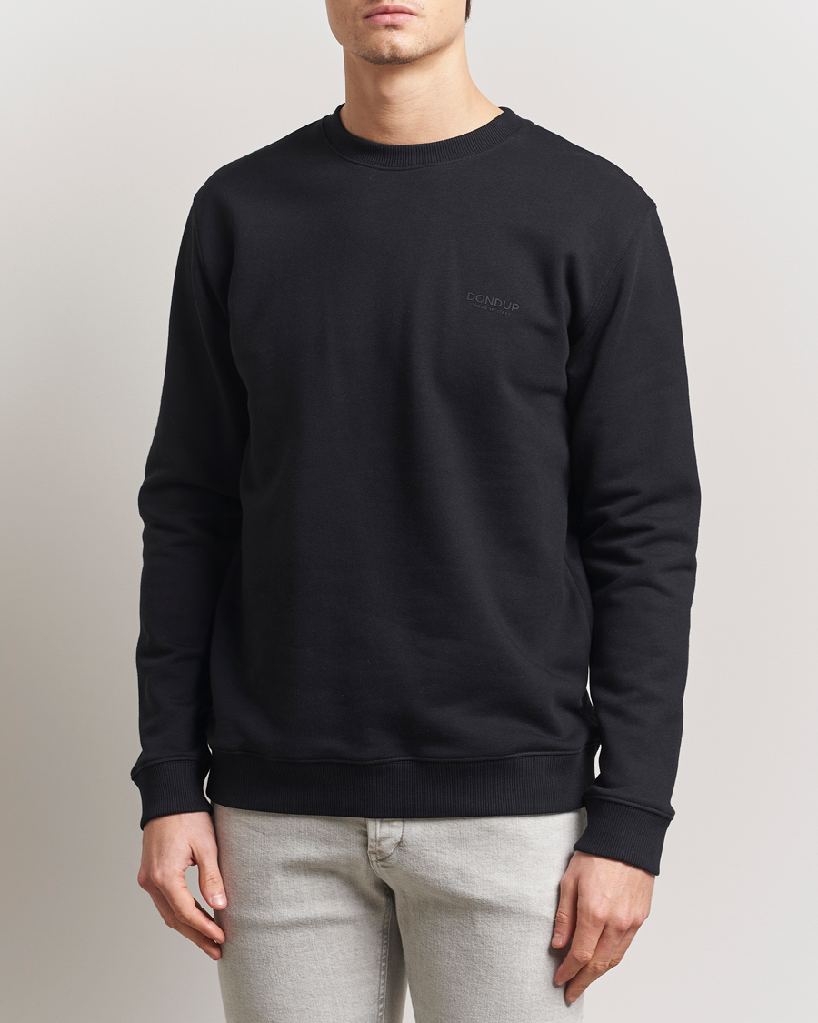 Herr | Tröjor | Dondup | Logo Crew Neck Sweatshirt Black