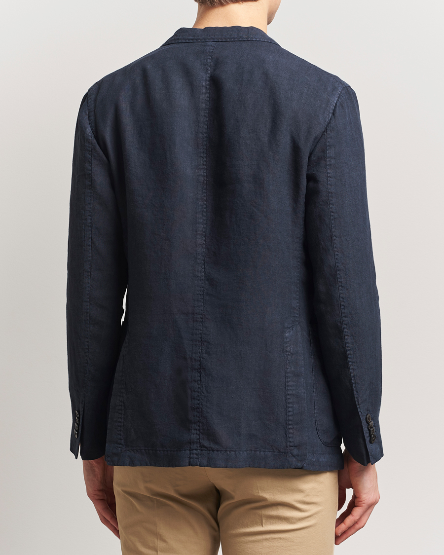 Herr | Kavajer | Boglioli | K Jacket Linen Blazer Navy