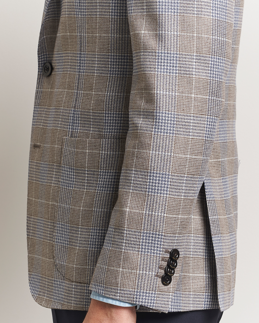 Herr | Kavajer | Boglioli | K Jacket Prince Of Wales Blazer Blue/Beige