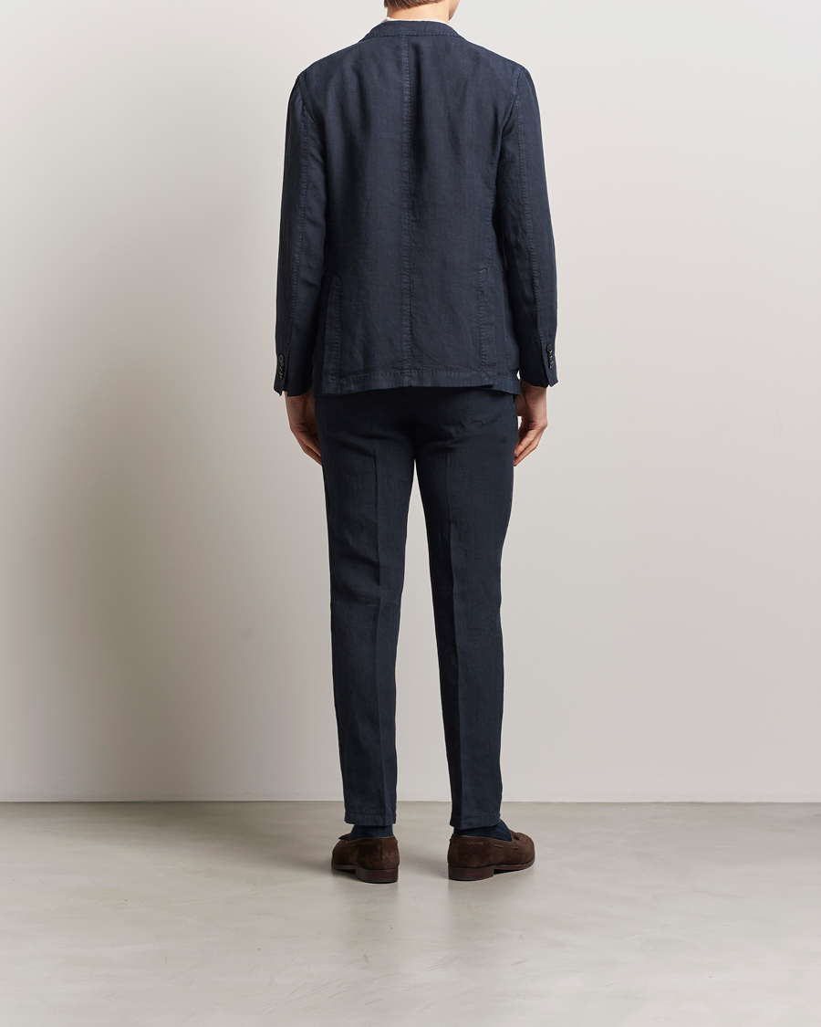 Herr | Kostymer | Boglioli | K Jacket Linen Suit Navy