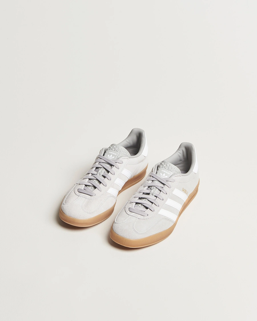 Herr | Sneakers | adidas Originals | Gazelle Indoor Sneaker Light Grey/White