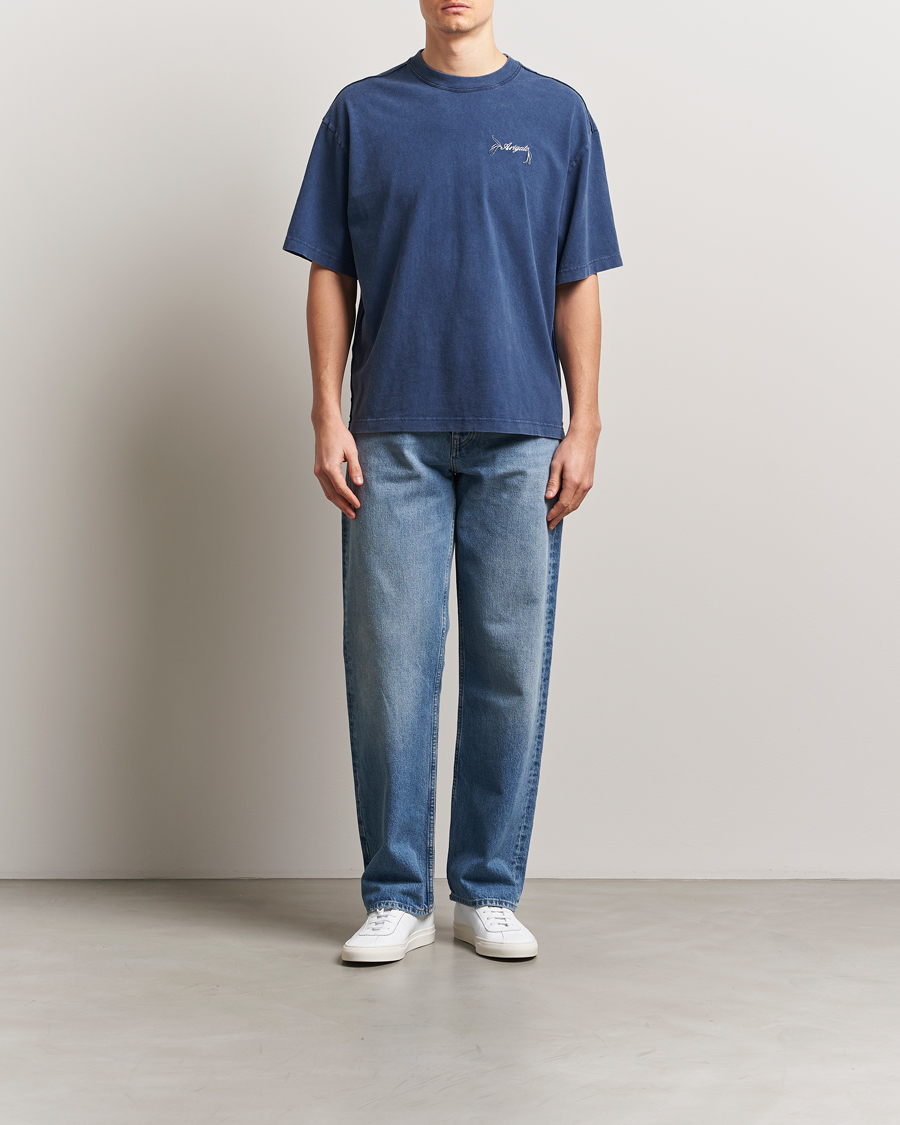 Herr | T-Shirts | Axel Arigato | Honor Washed T-Shirt Navy