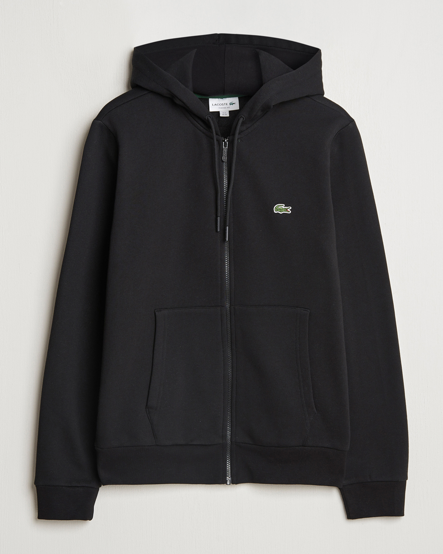 Herr | Tröjor | Lacoste | Full Zip Hoodie Black