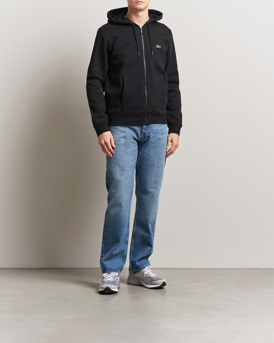Herr | Tröjor | Lacoste | Full Zip Hoodie Black